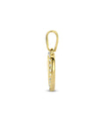 14K geelgoud hanger hart zirkonia 4025920 - PansiteNederland.nl