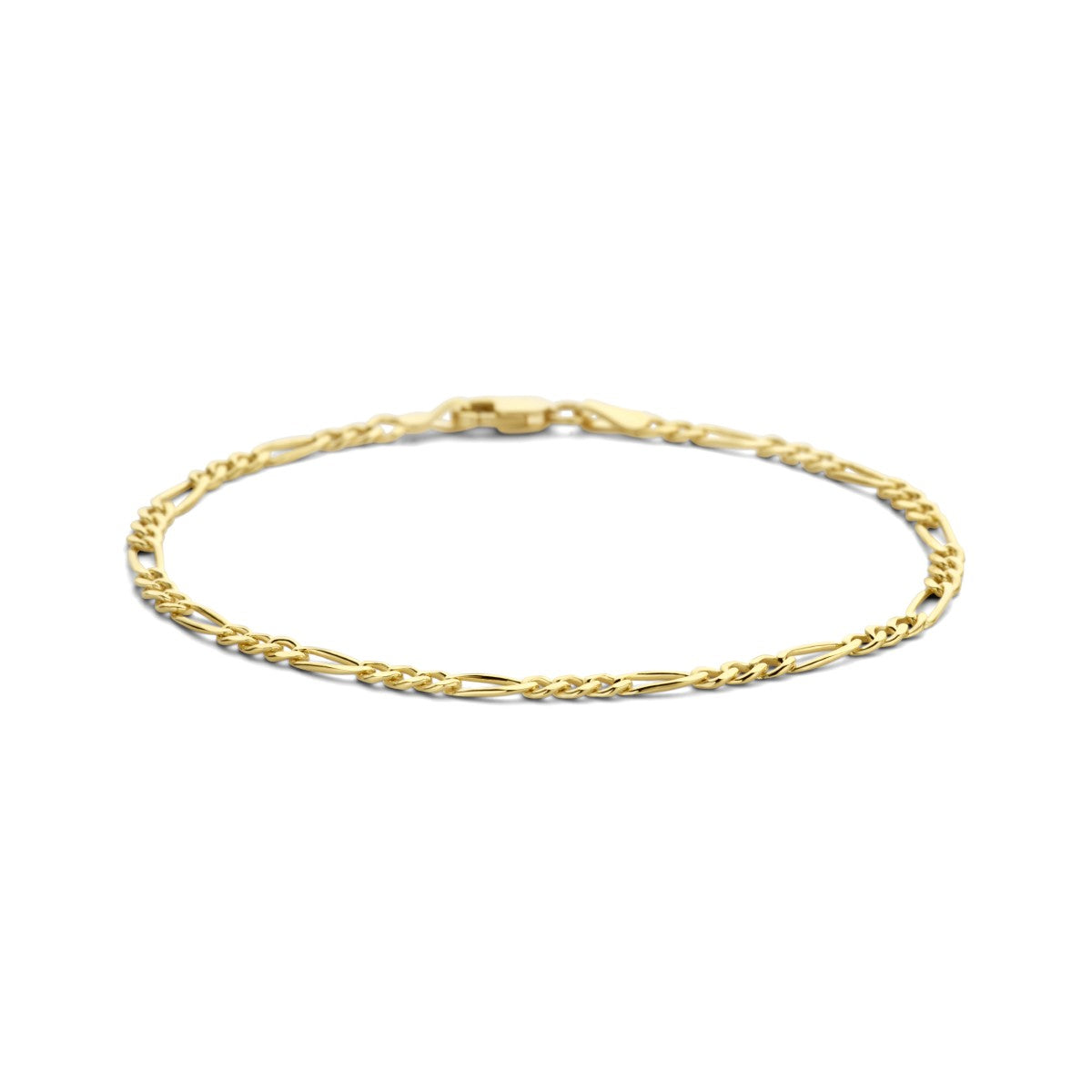 Fantasy Collection Armband figaro 3,0 mm 14K geelgoud