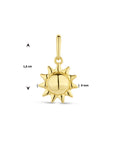 14K geelgoud hanger zon 4026056 - PansiteNederland.nl