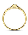 14K Geelgoud Ring Diamant 0.10Ct H Si 4026085 - PansiteNederland.nl