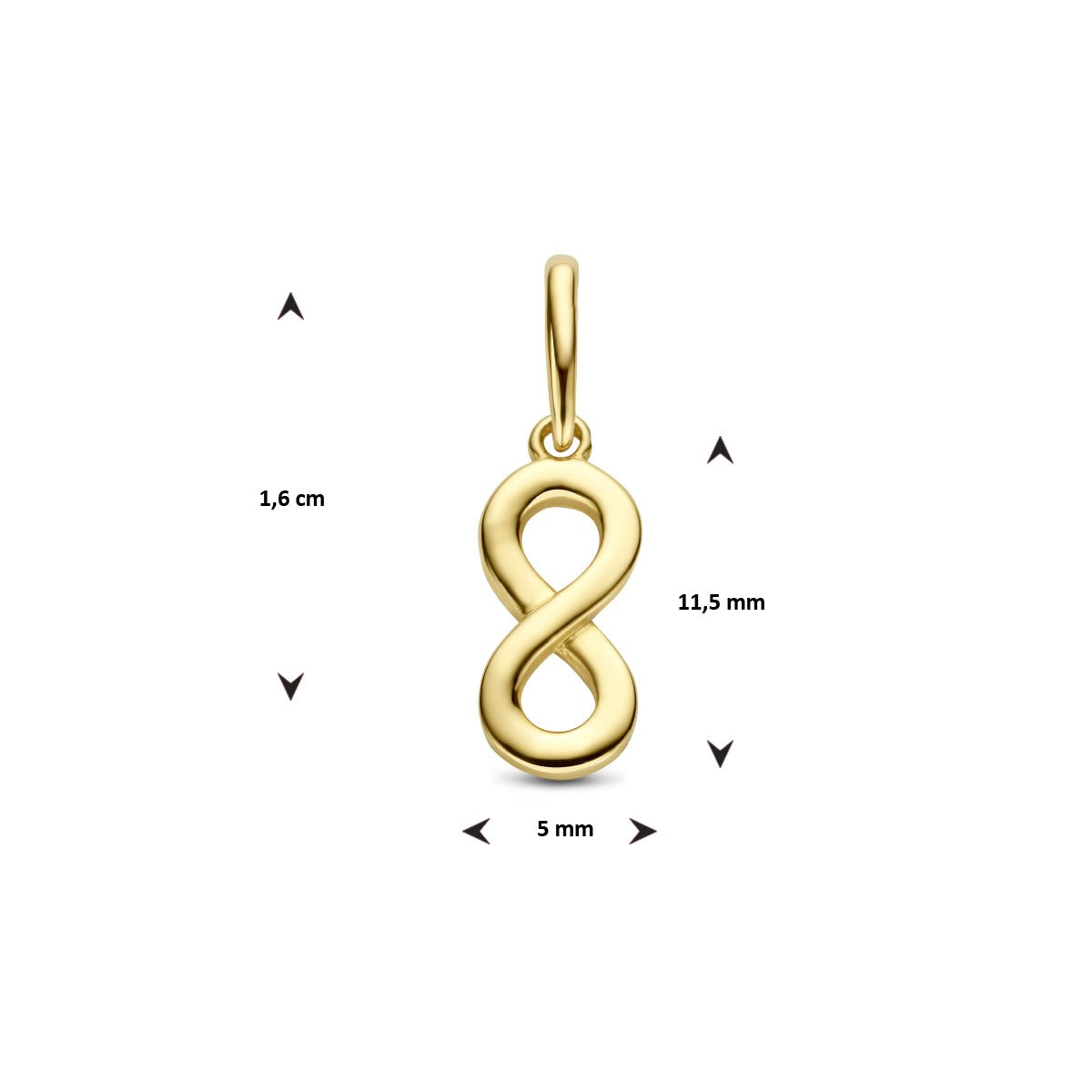 Fantasy Collection Hanger infinity 14K geelgoud