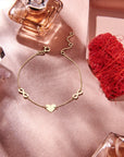 14K Geelgoud Armband Hart En Infinity 15,5 - 17 - 18,5 Cm 4026541 - PansiteNederland.nl