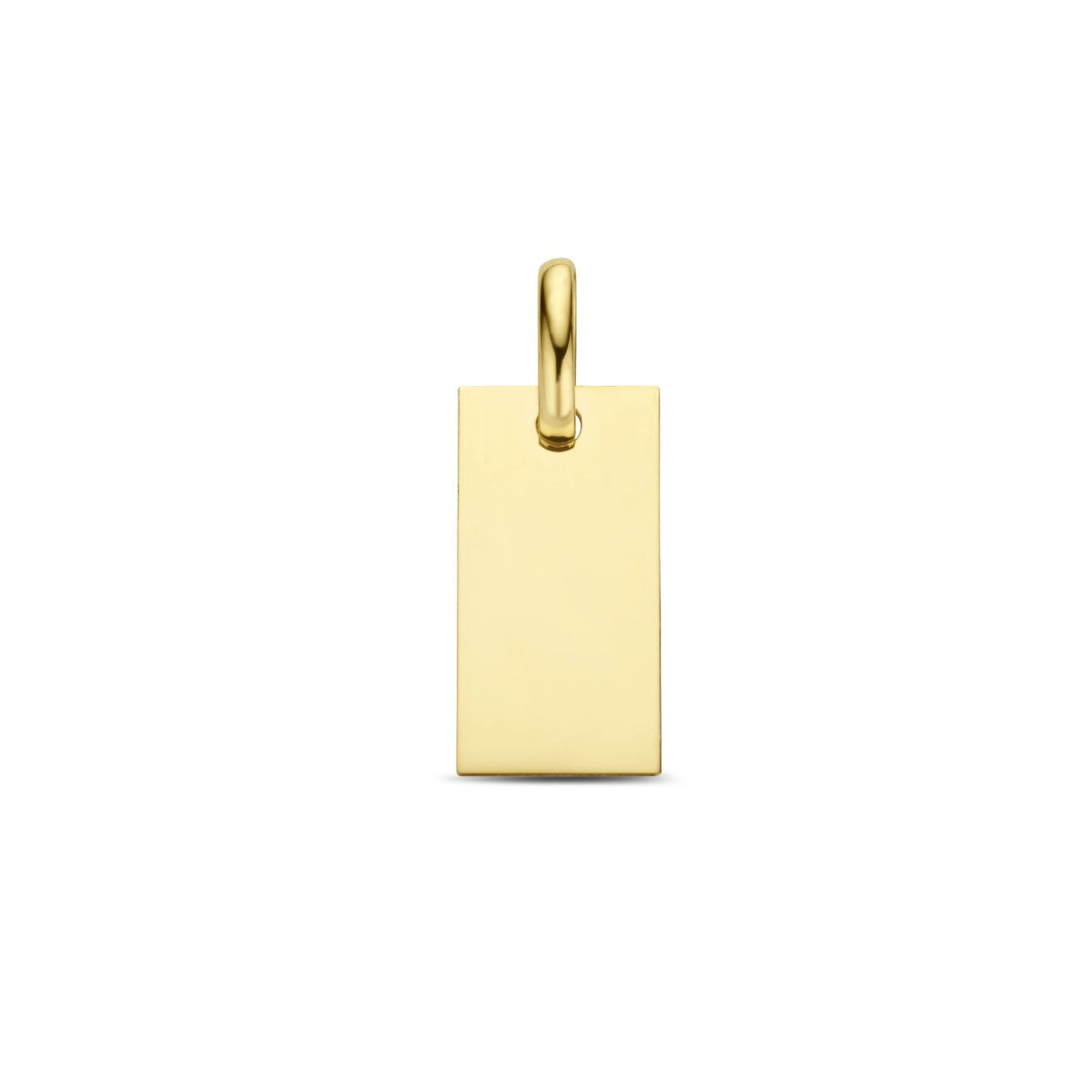 Fantasy Collection Graveerhanger rechthoek 14K geelgoud