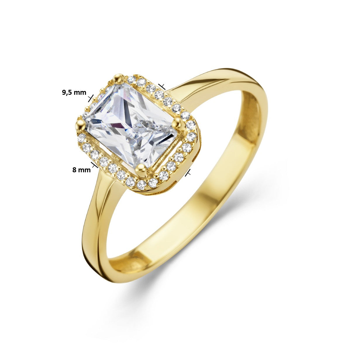 Fantasy Collection Ring zirkonia 14K geelgoud