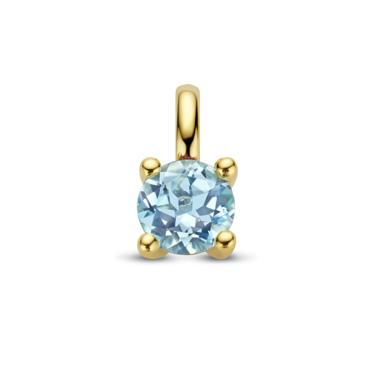 Fantasy Collection Hanger blauw topaas 14K geelgoud