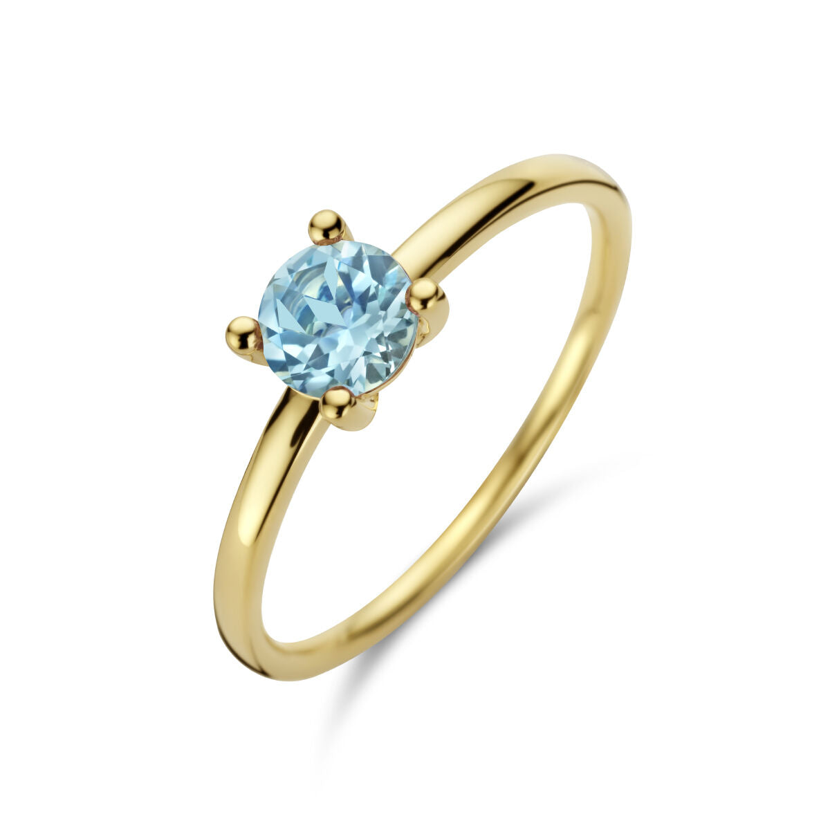 Fantasy Collection Ring blauw topaas 14K geelgoud