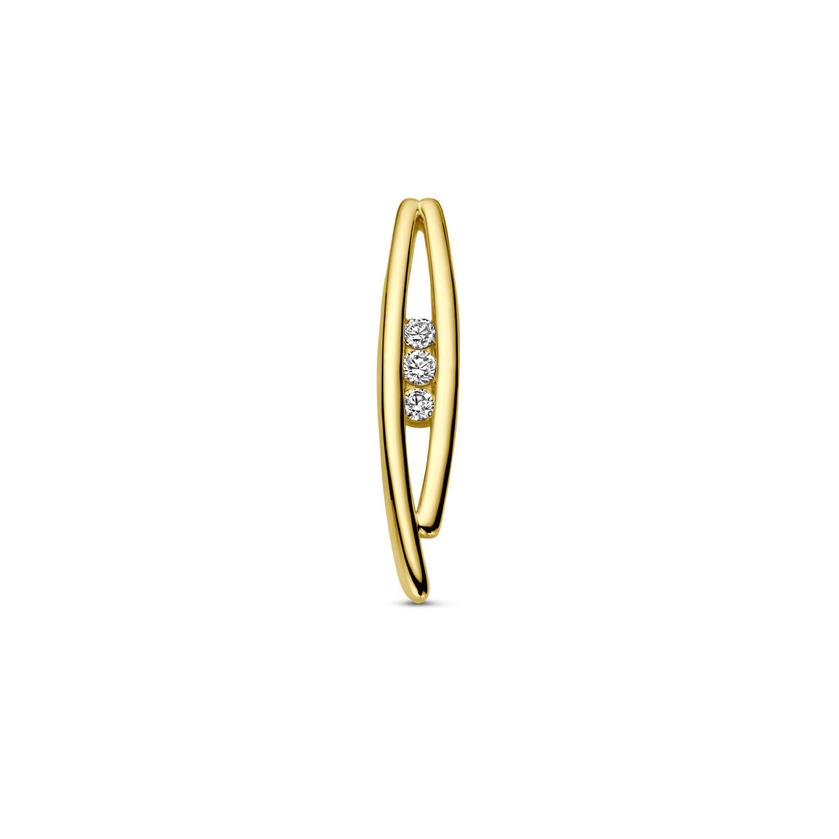 Fantasy Collection Hanger diamant 0.10ct h si 14K geelgoud