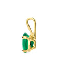 14K geelgoud hanger groen agaat 4026969 - PansiteNederland.nl
