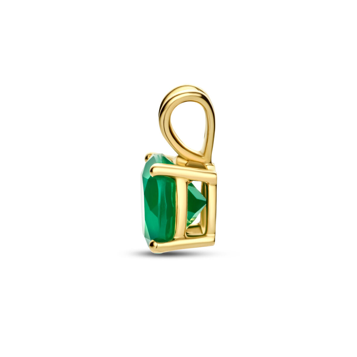 Fantasy Collection Hanger groen agaat 14K geelgoud