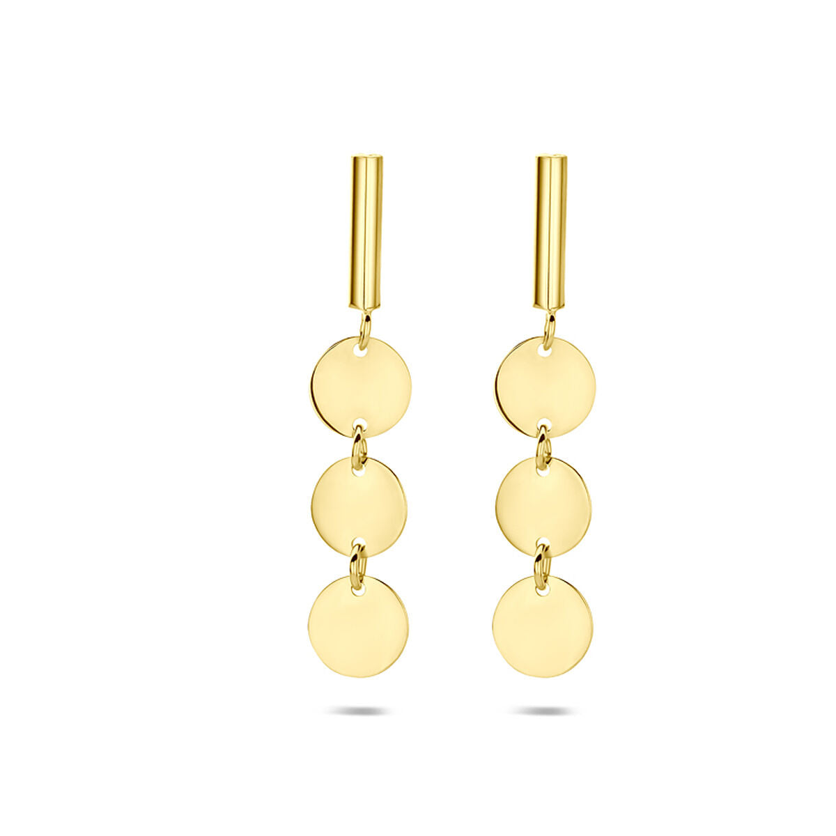 Fantasy Collection Hangende oorbellen 20,5 mm 14K geelgoud