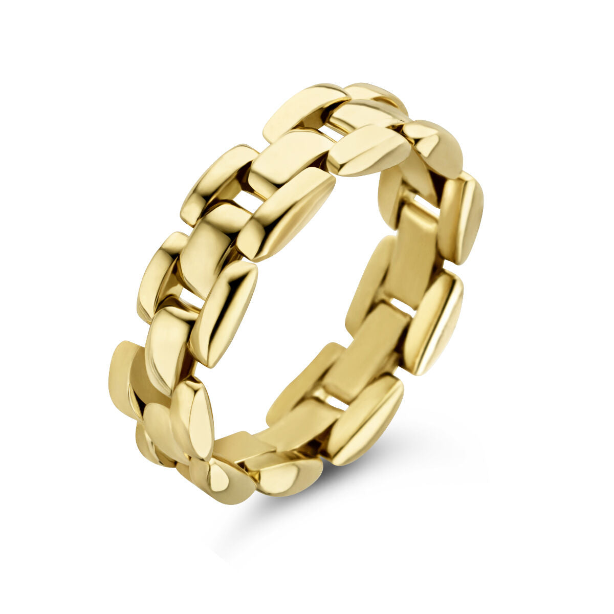Fantasy Collection Ring flexibele schakel 14K geelgoud