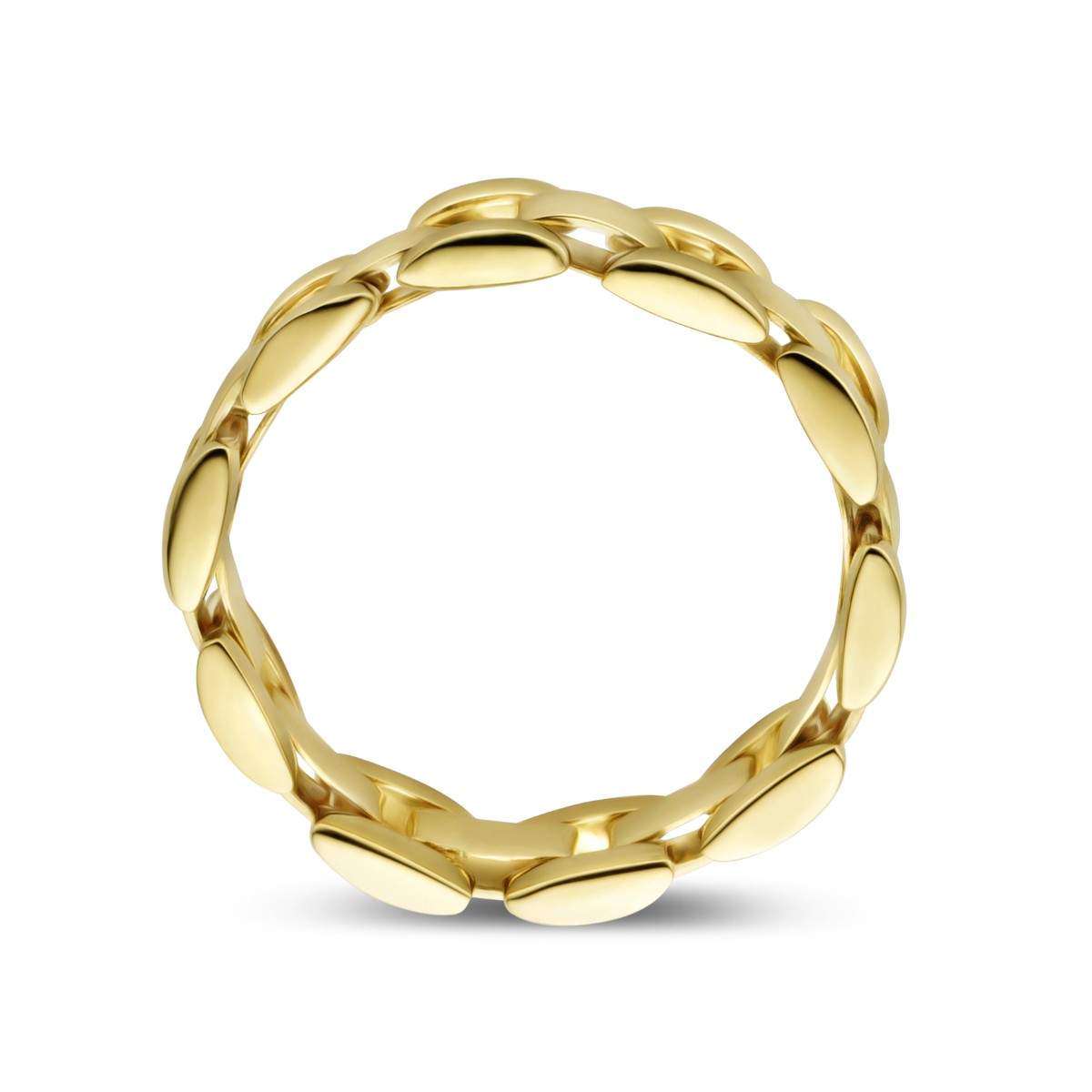 Ring flexibele schakel 14K geelgoud 5 mm – 4027195