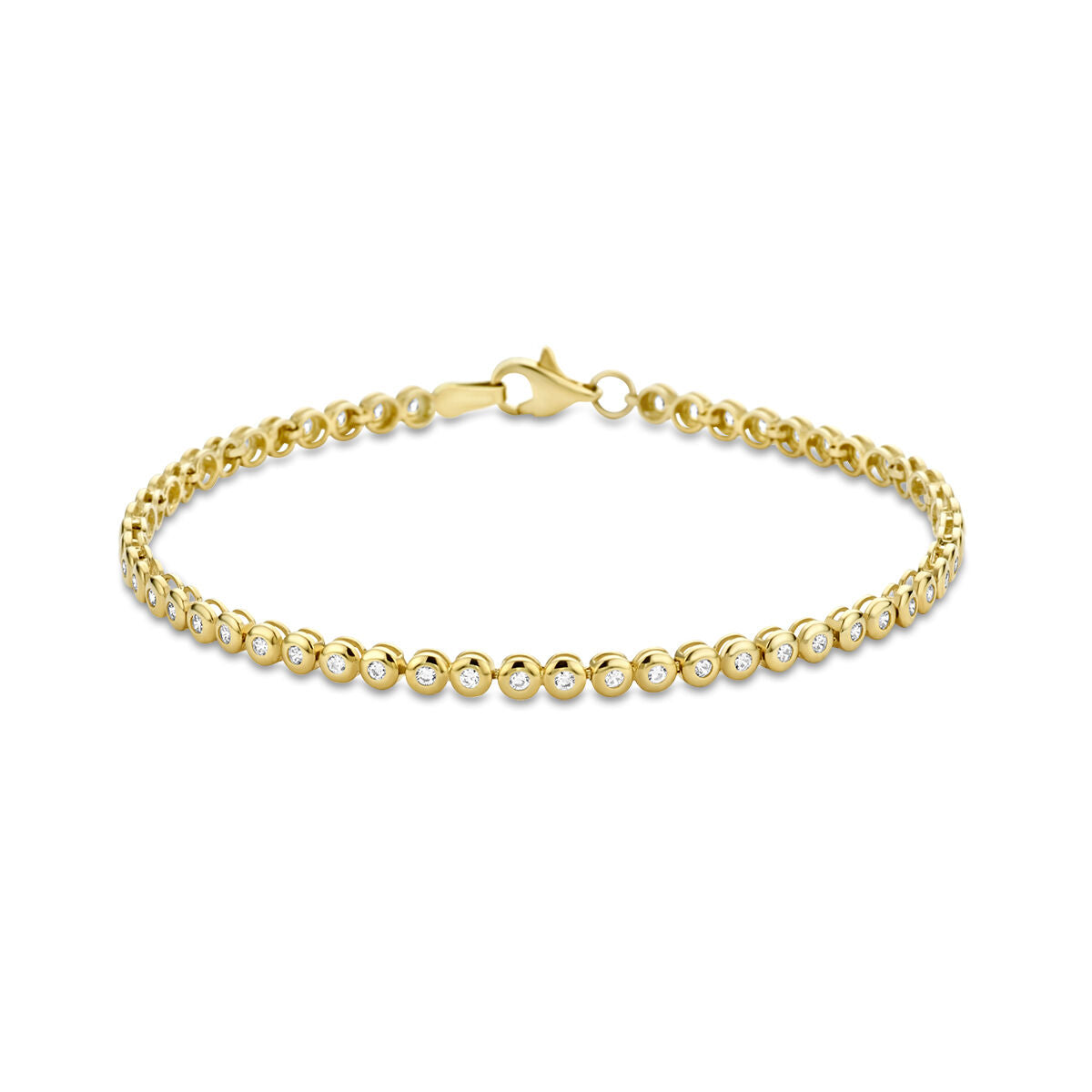 14K Geelgoud Tennisarmband Zirkonia 3,0 Mm 19 Cm 4027297 - PansiteNederland.nl
