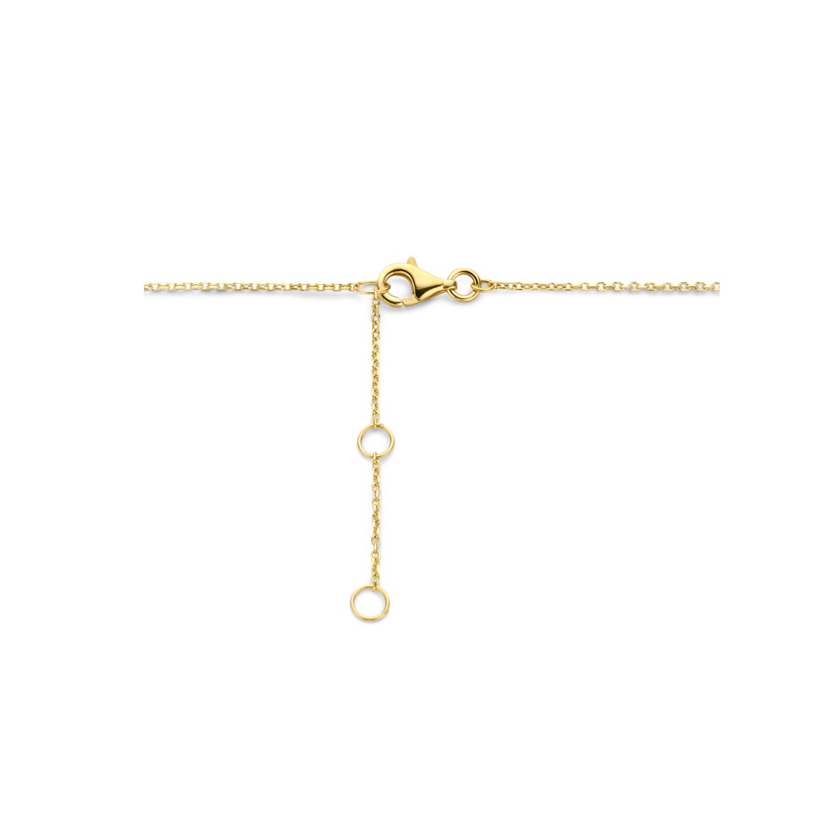 Collier citrien 40 – 42 - 44 cm 14K geelgoud