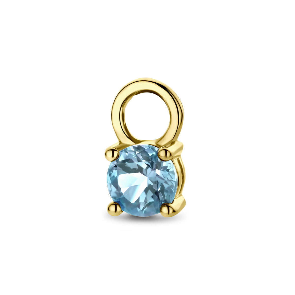 Fantasy Collection Hangende oorbellen blauw topaas per stuk 14K geelgoud - PSN4028112