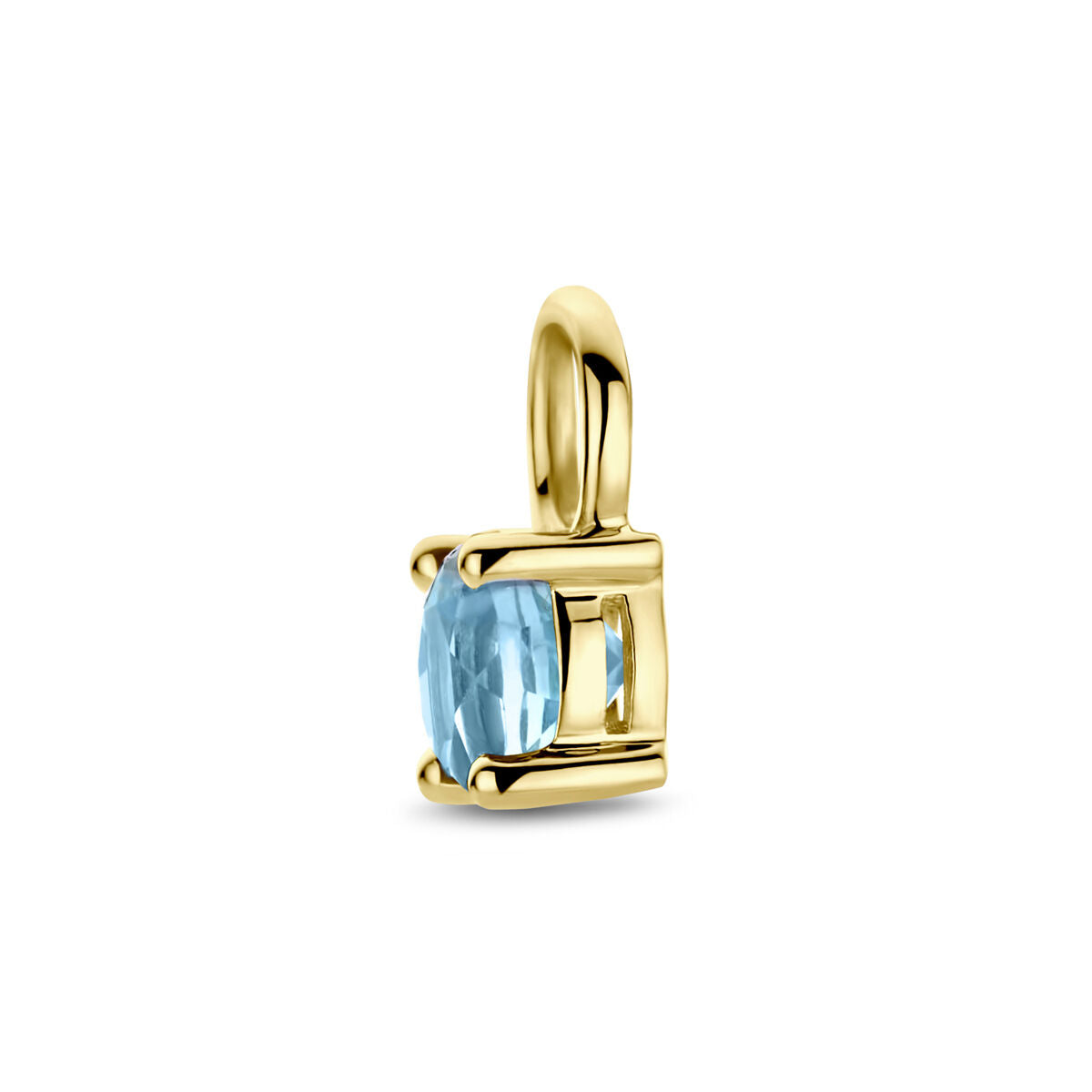 Fantasy Collection Hangende oorbellen blauw topaas per stuk 14K geelgoud - PSN4028112