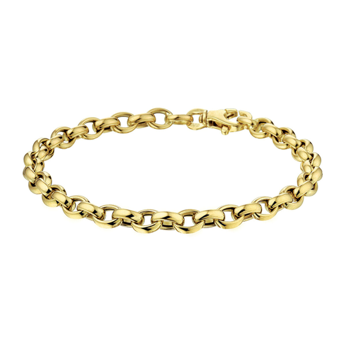 Fantasy Collection Armband jasseron 5,0 mm 19 cm 14K geelgoud