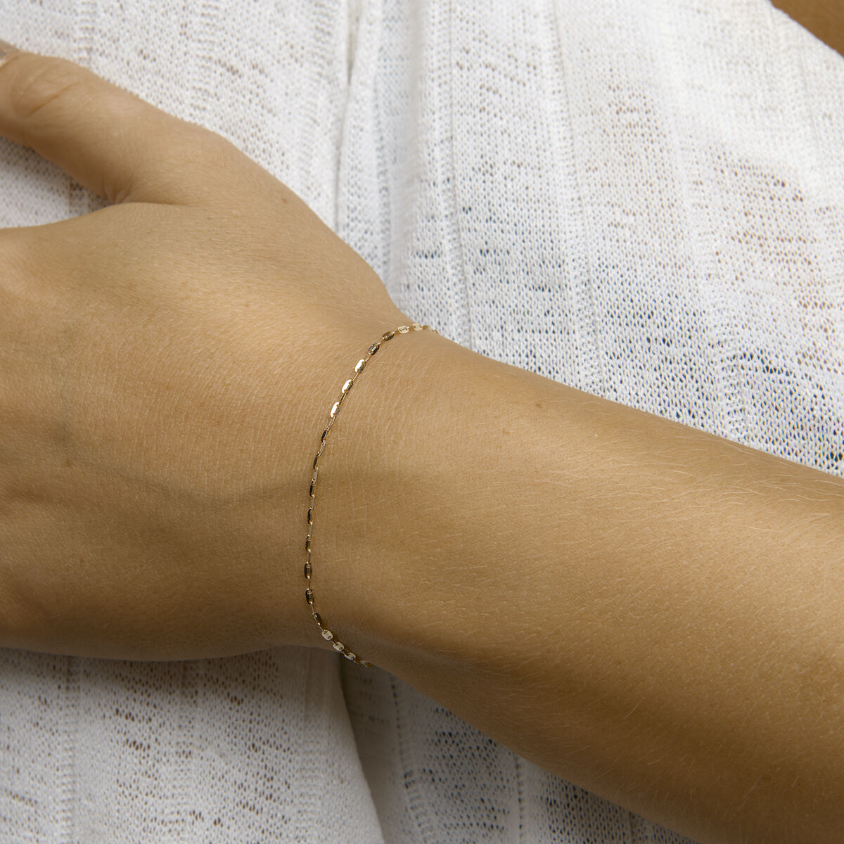 Fantasy Collection Armband plaatjes 1,5 mm 16 - 17 - 18 cm 14K geelgoud