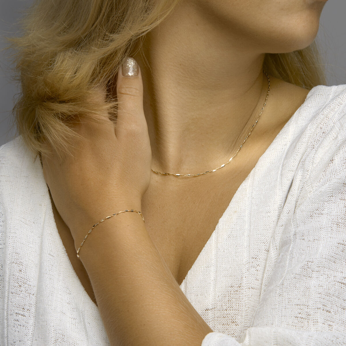 Fantasy Collection Armband plaatjes 1,5 mm 16 - 17 - 18 cm 14K geelgoud