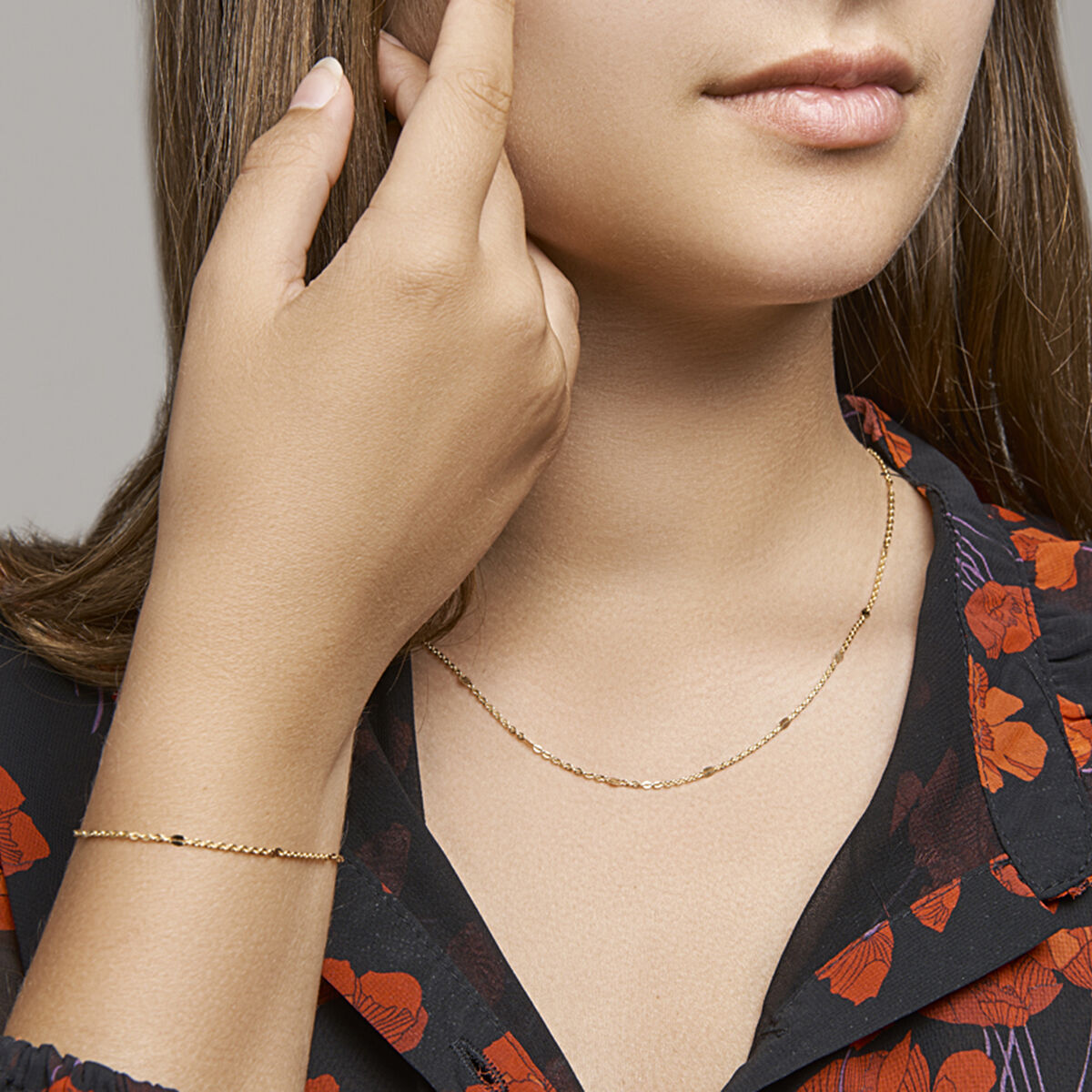 Fantasy Collection Armband 1,5 mm 16 - 18 cm 14K geelgoud