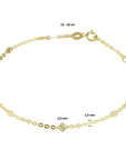 14K Geelgoud Armband 1,5 Mm 16 - 18 Cm 4028281 - PansiteNederland.nl
