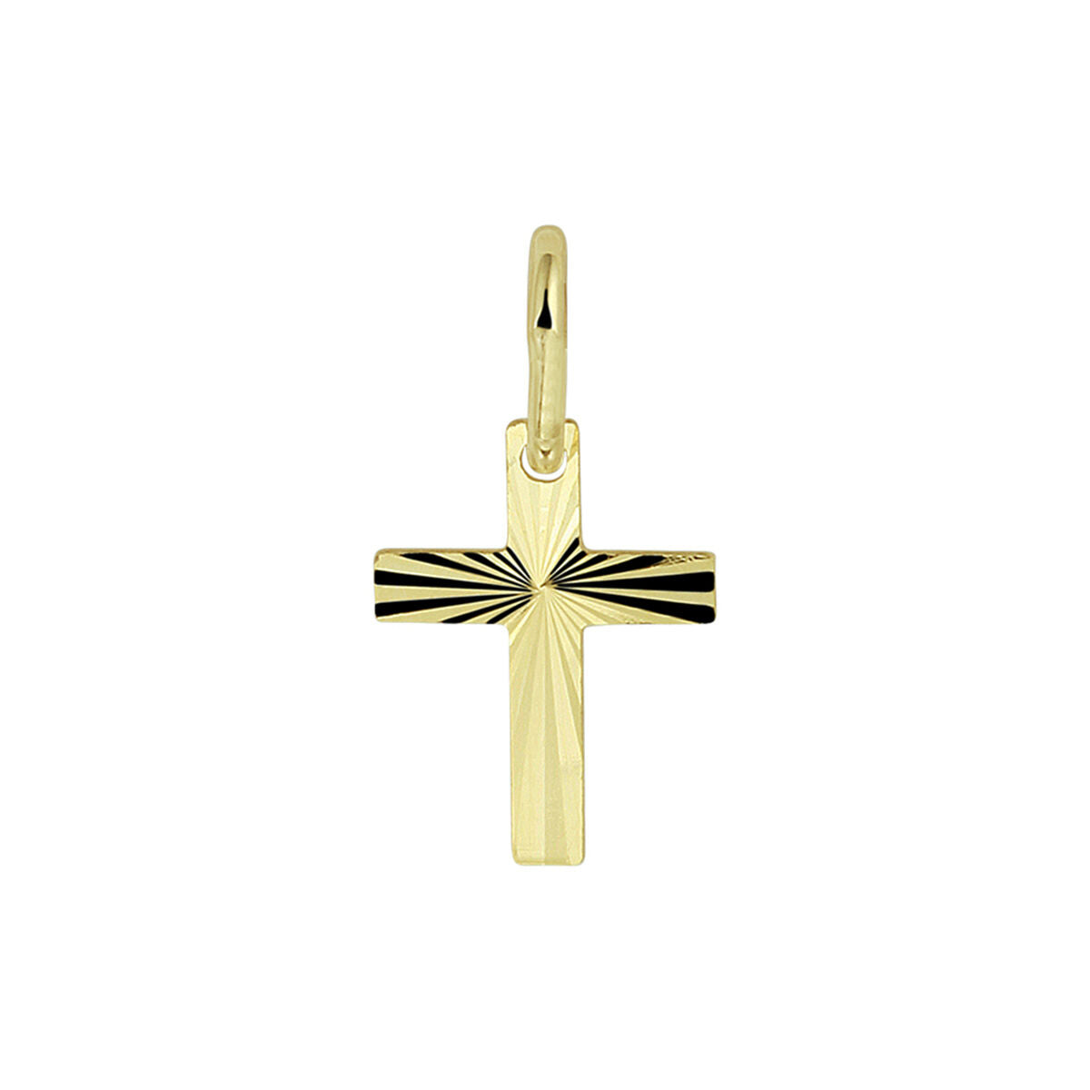 Fantasy Collection Hanger kruis massief 14K geelgoud