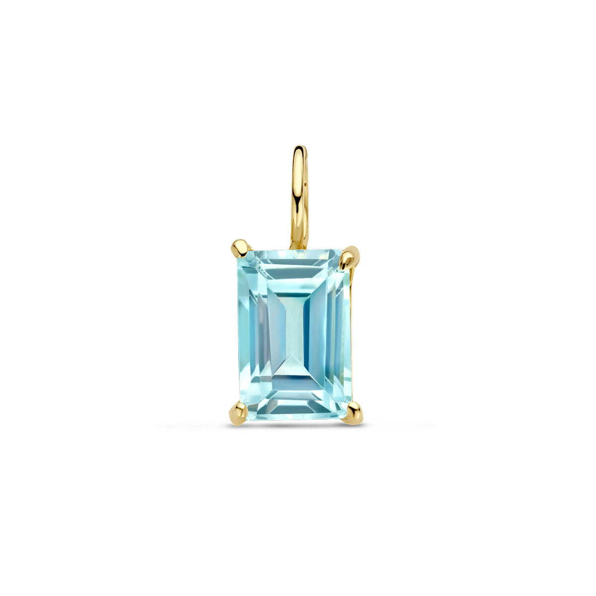 Fantasy Collection Hanger blauw topaas 14K geelgoud