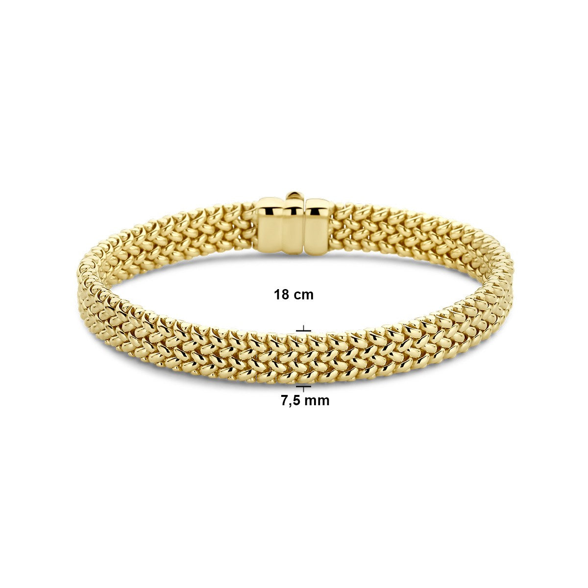 Fantasy Collection Armband 7,5 mm 14K geelgoud