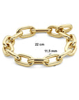 14K Geelgoud Armband 11,5 Mm 21,5 Cm 4028505 - PansiteNederland.nl