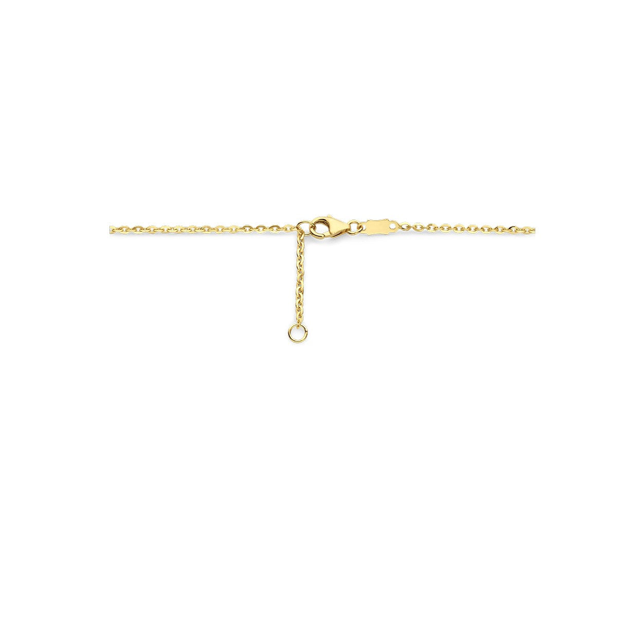 Fantasy Collection Collier hart parelmoer 40 - 42 cm 14K geelgoud