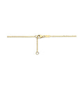 14K geelgoud collier hart rode epoxy 40 - 42 cm 4028545 - PansiteNederland.nl