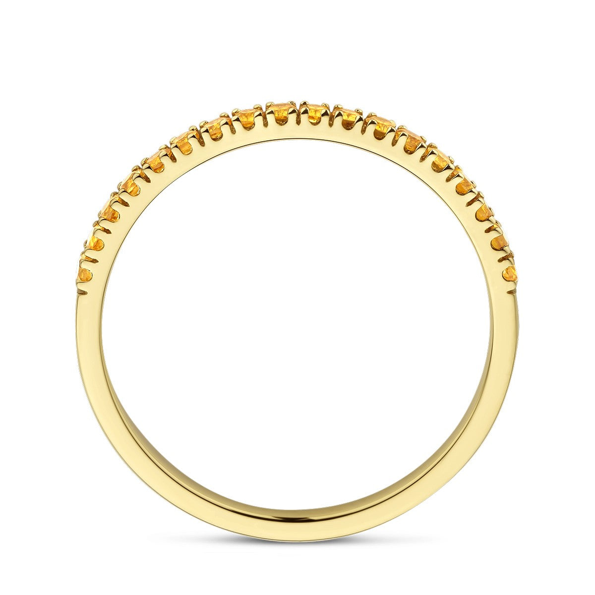 Fantasy Collection Ring met geboortesteen citrien november 14K geelgoud