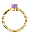14K Geelgouden ring amethist 4028633 - PansiteNederland.nl