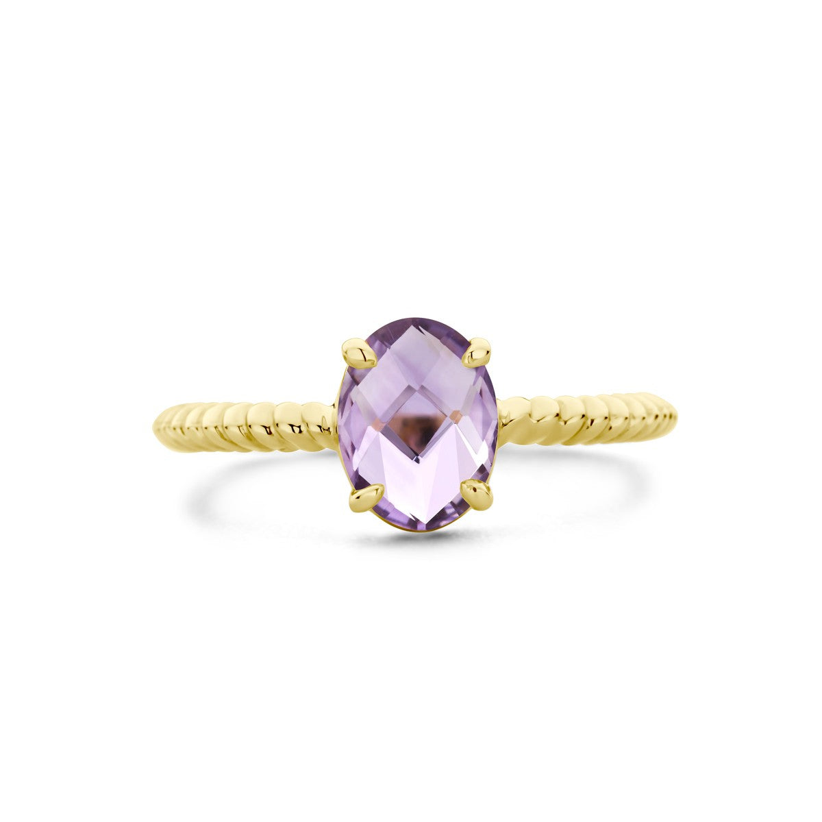 Fantasy Collection Ring amethist 14K geelgoud