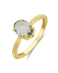 14K Geelgoud Ring Groen Amethist 4028637 - PansiteNederland.nl