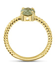 14K Geelgoud Ring Groen Amethist 4028637 - PansiteNederland.nl