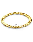 14K Geelgoud Armband Gourmette 6-Zijdes Geslepen 7 Mm 4028674 - PansiteNederland.nl