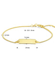 14K Geelgoud Graveerarmband Plaat 5,3 Mm 16,5 - 17,5 - 19 Cm 4028675 - PansiteNederland.nl