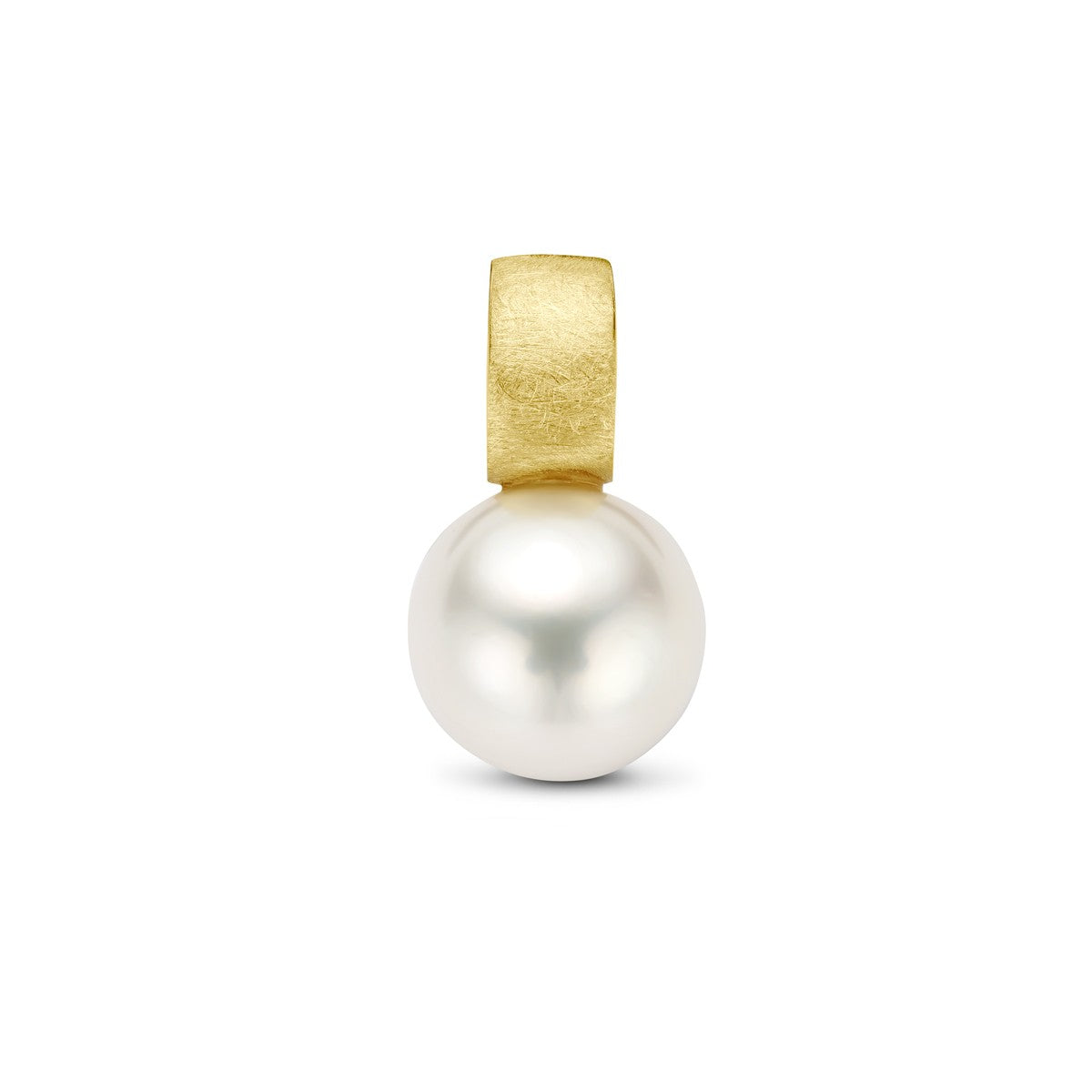 Fantasy Collection Hanger parel gescratcht 14K geelgoud