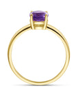 14K Geelgoud Ring Amethist 4028722 - PansiteNederland.nl
