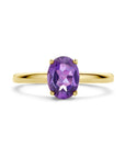 14K Geelgoud Ring Amethist 4028722 - PansiteNederland.nl