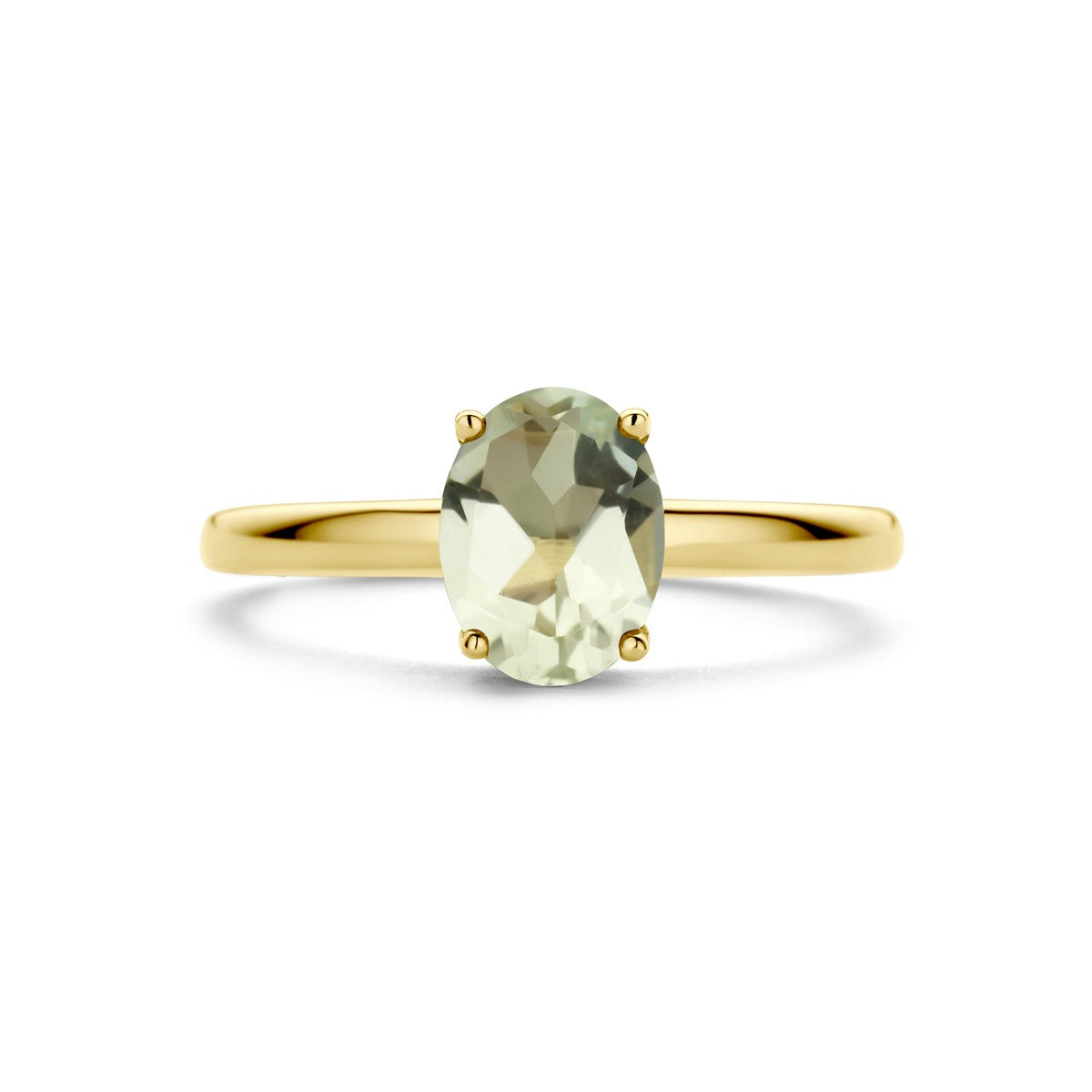Fantasy Collection Ring groen amethist 14K geelgoud