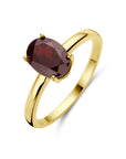 14K Geelgoud Ring Granaat 4028748 - PansiteNederland.nl