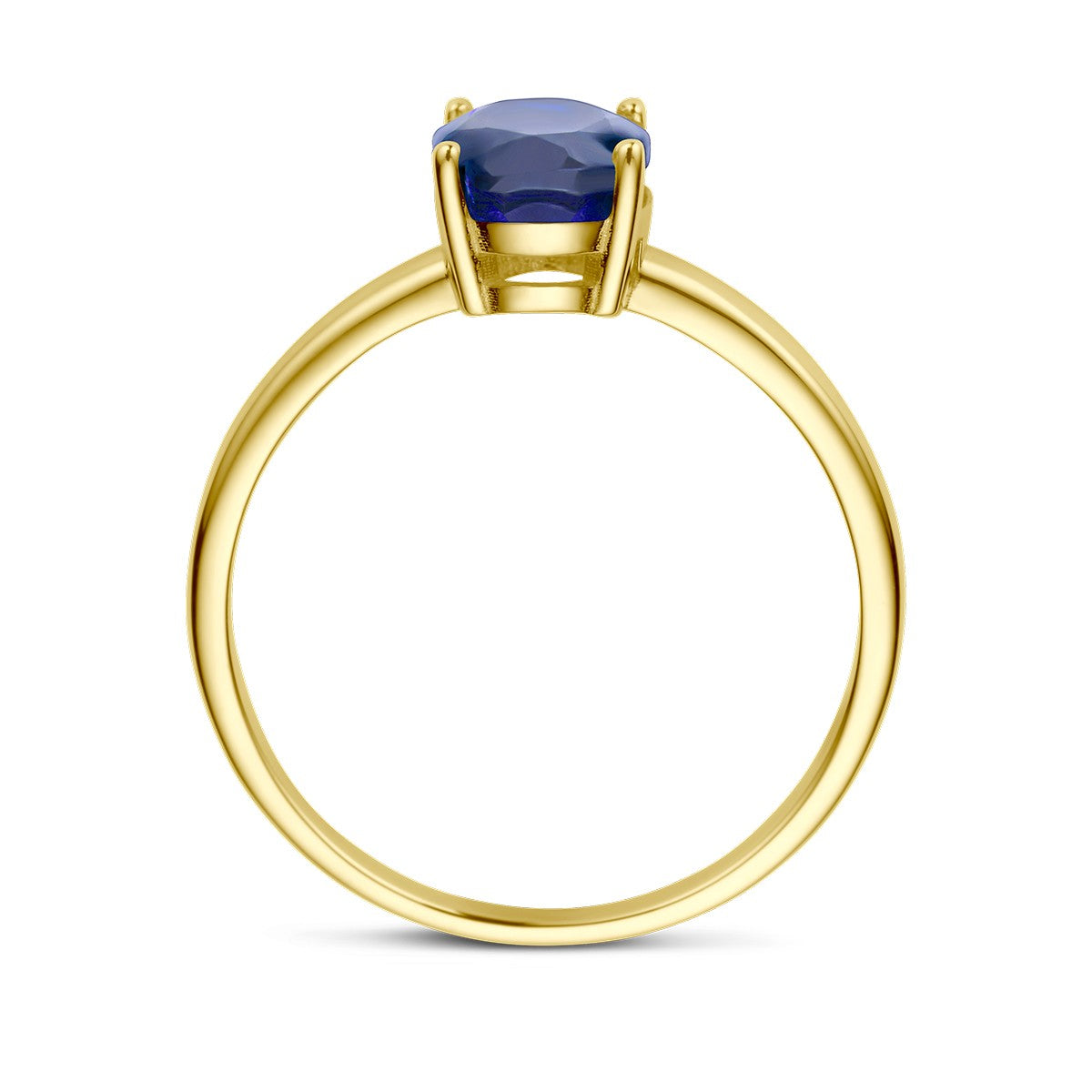 Fantasy Collection Ring saffier 14K geelgoud