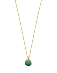 14K geelgoud collier groen toermalijn 41 - 43 - 45 cm 4028782 - PansiteNederland.nl