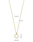 14K geelgoud collier parelmoer 41 - 43 - 45 cm 4028784 - PansiteNederland.nl