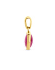 14K geelgoud hanger fuchsia kwarts 4028789 - PansiteNederland.nl