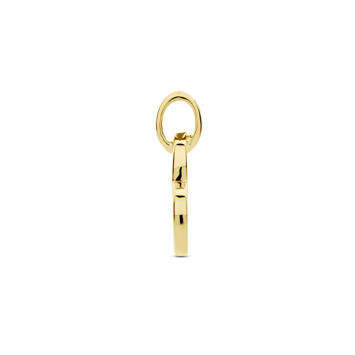 Fantasy Collection Hanger hart en diamant 0.01ct h p1 14K geelgoud