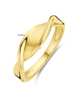 14K Geelgoud Ring Poli/Mat 4028845 - PansiteNederland.nl