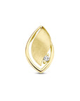 14K geelgoud hanger poli/mat diamant 0.04ct h si 4028855 - PansiteNederland.nl